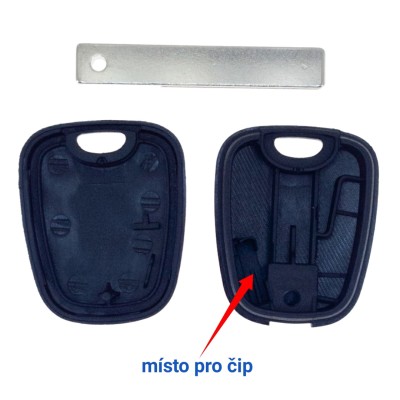 Klíč pro čip Peugeot Citroen HU83