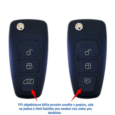 Klíč dálkové ovládání Ford S-Max Galaxy Focus Mondeo C-max 434Mhz  4D63 80 bit HU101